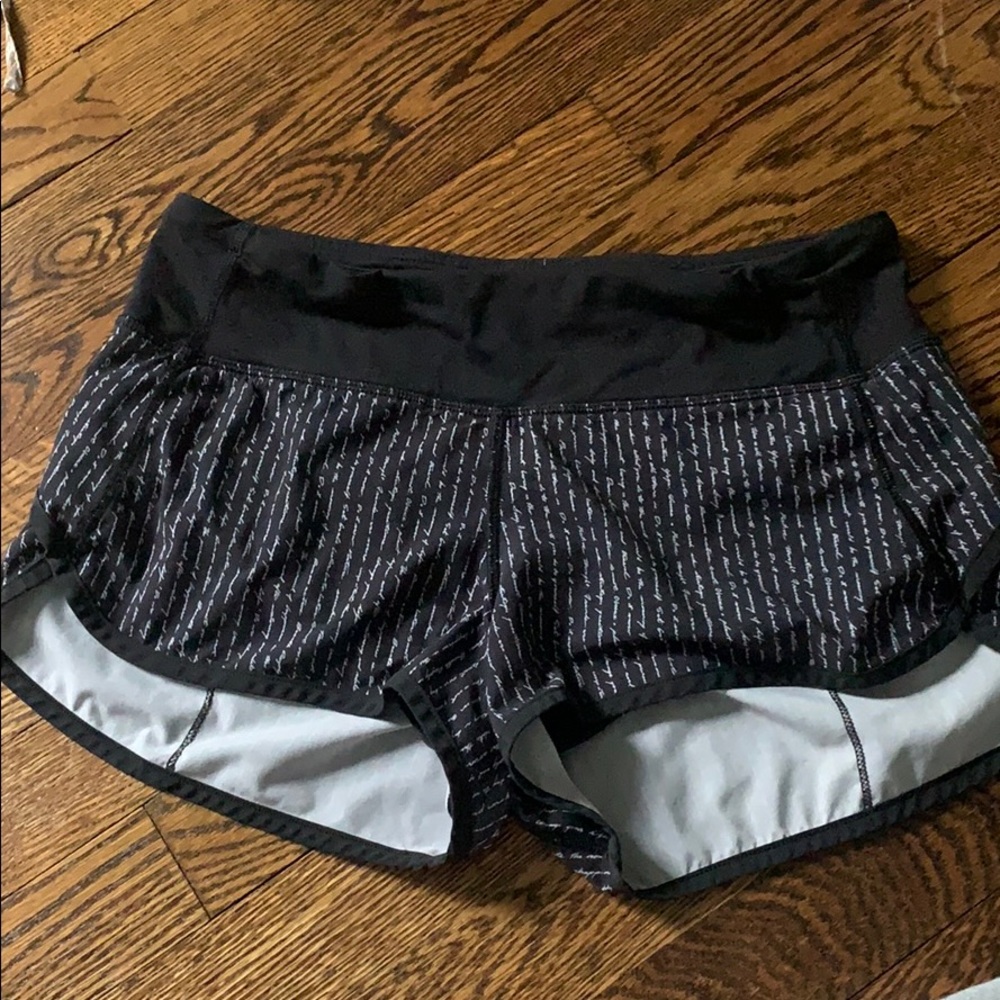 Lululemon size 4 speed up shorts
